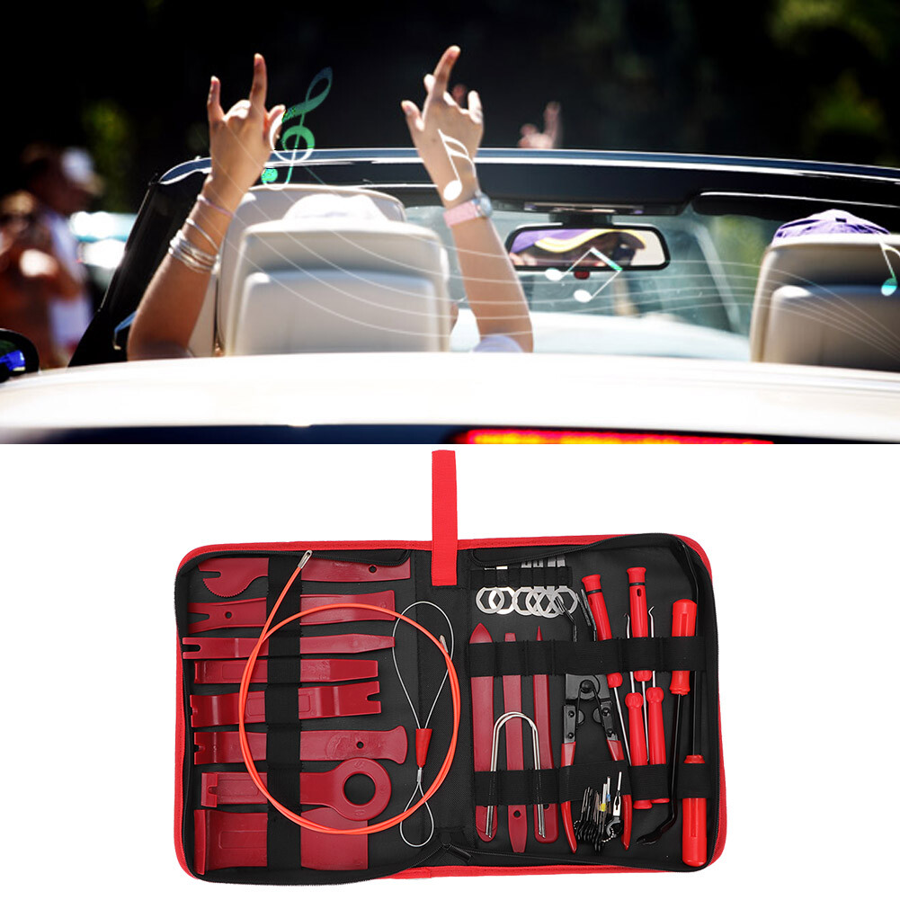 39pcs Car Interior Trim Removal Pry Tool Kit With Portable Zippered Bag