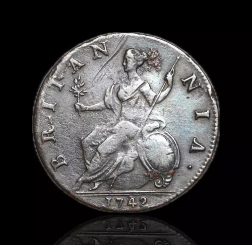 GREAT BRITAIN. George II, Copper Halfpenny, 1742 - Picture 2 of 2
