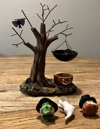 Yankee Candle Halloween Tree With Tea light Tart Warmer Ghost Witch Pumpkin Bat - Picture 4 of 9