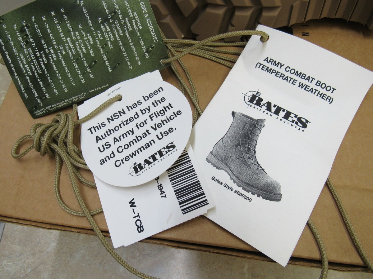 BATES E30500 TEMPERATE COLD WEATHER GORE-TEX DESERT TAN sz5/WIDE BOOTS DT 80064 Bates Temperate Weather Mountain Olive US Army Steel Toe  main image 3