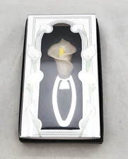 KATE ASPEN Remember Romance CALLA LILY (2009) Resin Stainless Steel BOOKMARK NIB