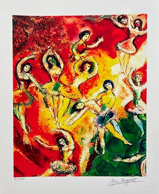 Marc Chagall L'OISEAU DE FEU Limited Edition Facsimile Signed