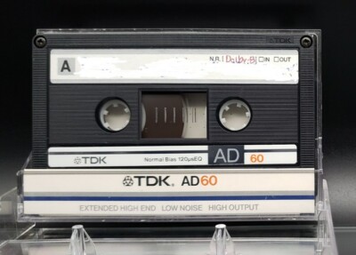 Used) TDK AD 60 Blank Audio Cassette Tape Type I Normal Position