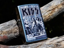 KISS Zippo Lighter - New York City 1974 - Paul Stanley - Gene Simmons - Rock
