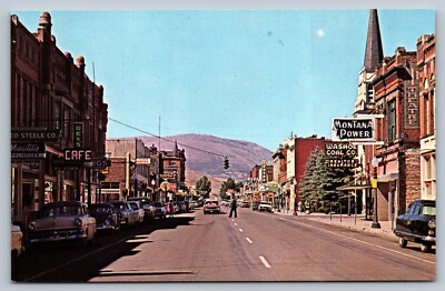 6 VINTAGE CHROME postcards VIEWS OF MONTANA ANACONDA BUTTE HELENA DILLON BOZEMAN