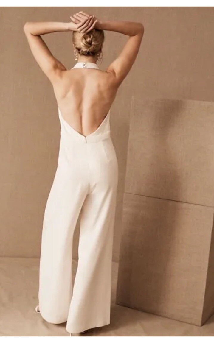 Anthropologie BHLDN Jill Stuart Mara Halter Maxi Jumpsuit in