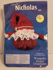 Vintage Santa Claus Chenille Nicholas Craft Kit 8" 1999 Wimpole Street Creations