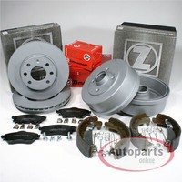 Zimmermann Bremsen Set Vorne + Bremstrommeln + ZubehöR Hinten FüR Smart