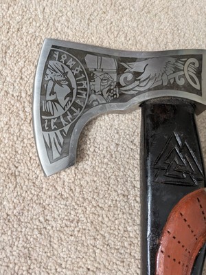 Fully Handmade High Carbon Steel Viking Axe, Sharp Edge Axe, Hatchet, Tomahawk,