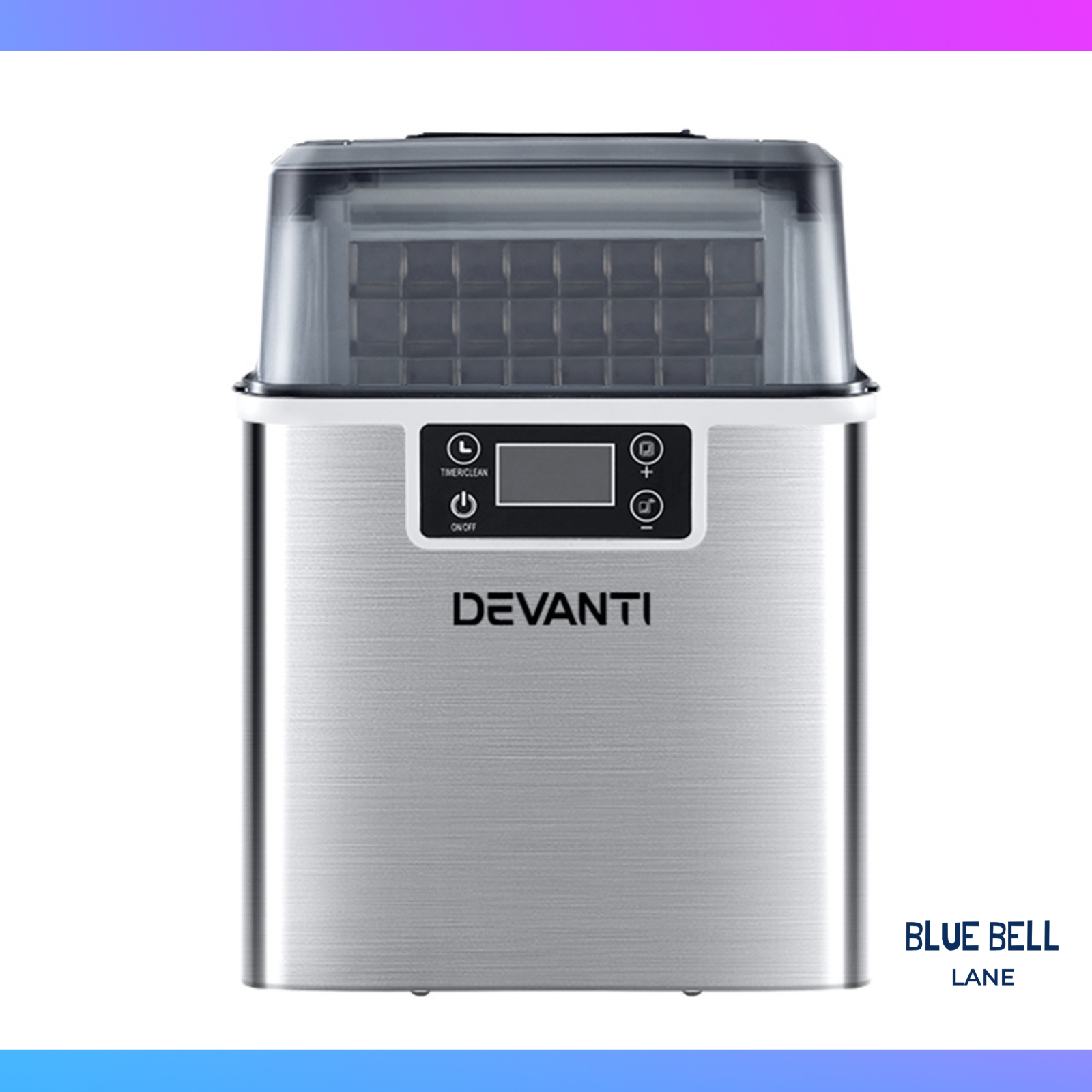 Devanti Ice Maker Machine Commercial Portable Ice Cube Tray Countertop