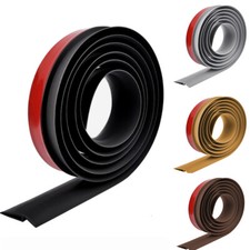 1/2/3M SELFADHESIVE PVC RUBBER DOOR FLOOR-BAR EDGING TRIM THRESHOLD 10/15MM RAMP