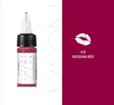 Nuva Colors Lips RUSSIAN RED 1/2-oz Permanent Makeup Ink Pigment PMU Supplies