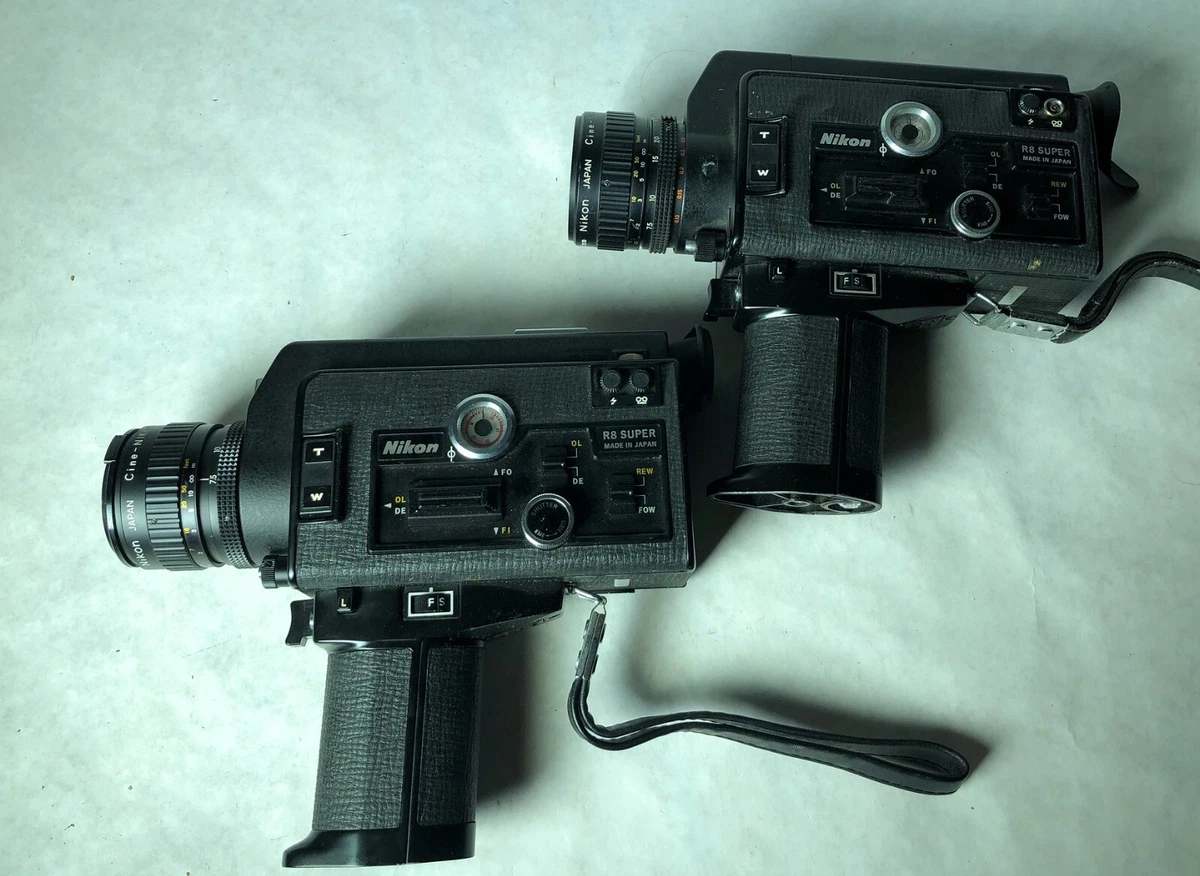 Nikon R8 SUPER 8ミリフィルムカメラ シネマ FILM TESTED Nikon R8 Super: Super-8 movie camera. | Classic Cameras AU
