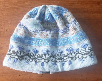 womens blue winter hat