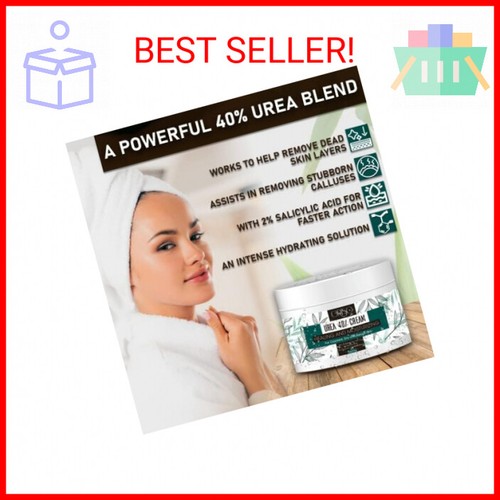 Urea Cream 40 Percent - Intensive Hydration for Dry and Cracked Heels, Feet, Han - Picture 2 of 2