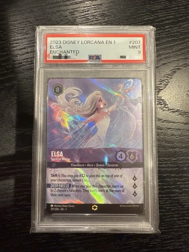 Lorcana Elsa Spirit Of Winter Enchanted PSA 9