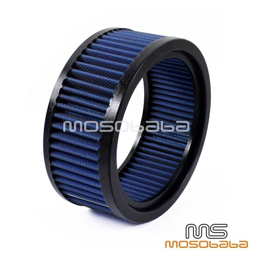 6" Round Blue Air Filter Cleaner For Harley Softail Touring Breakout FXSB Suzuki - Picture 6 of 9