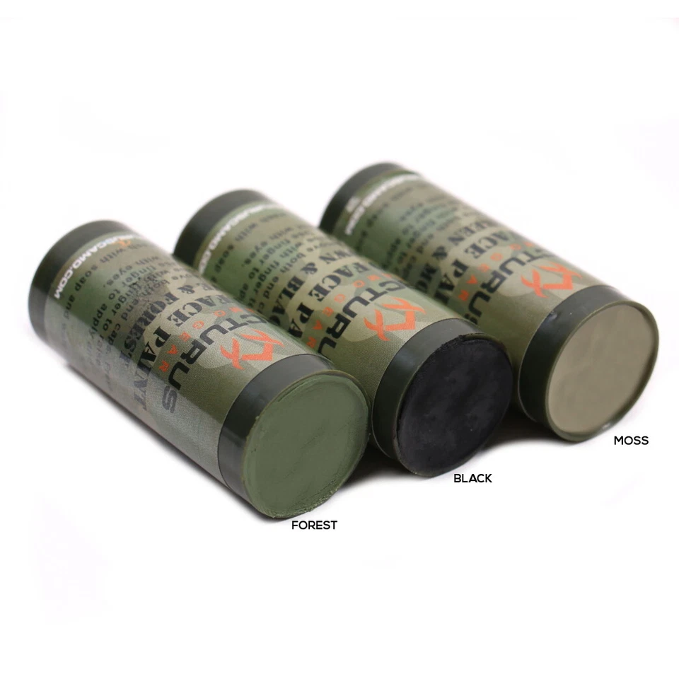 Arcturus Camo Face Paint Sticks - 6 Camouflage Colors in 3 Double-Sided Tubes - Image 3 of 4