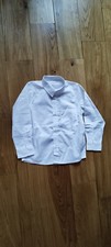 Boy Long Sleeve Shirt Formal Wear White Back TU School Size: 5 years (855)