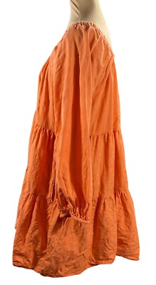orange tiered mini dress Sassy Shortcake Sweet Sorbet Dress