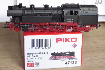 Piko 47123 TT DCC Sound Tender Locomotive BR 83 1016 DR Era 3 LED, BW Altenburg