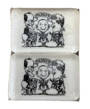 New Politics '92 Soap Bush, Ross Perot & Bill Clinton, Cartoon by Geo Fisher