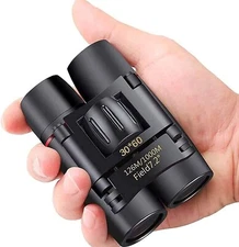 30X60 Mini Pocket Binoculars Compact, Small Lightweight Foldable for Adults Kids