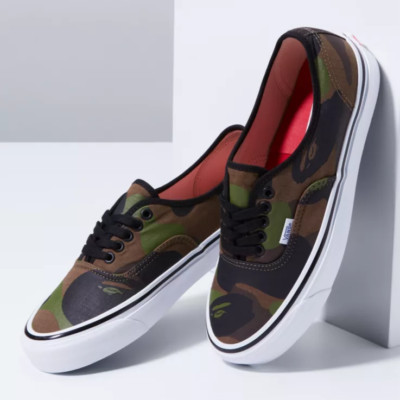NEW RARE Vans x BAPE Authentic 44 DX - Size M-7 W-8.5 - Brand New W/Box