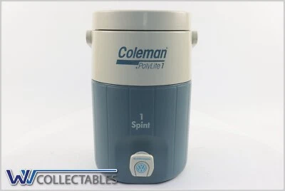 Vintage Coleman PolyLite 1 Gallon Water Cooler Jug Blue/White - Bild 1 von 4