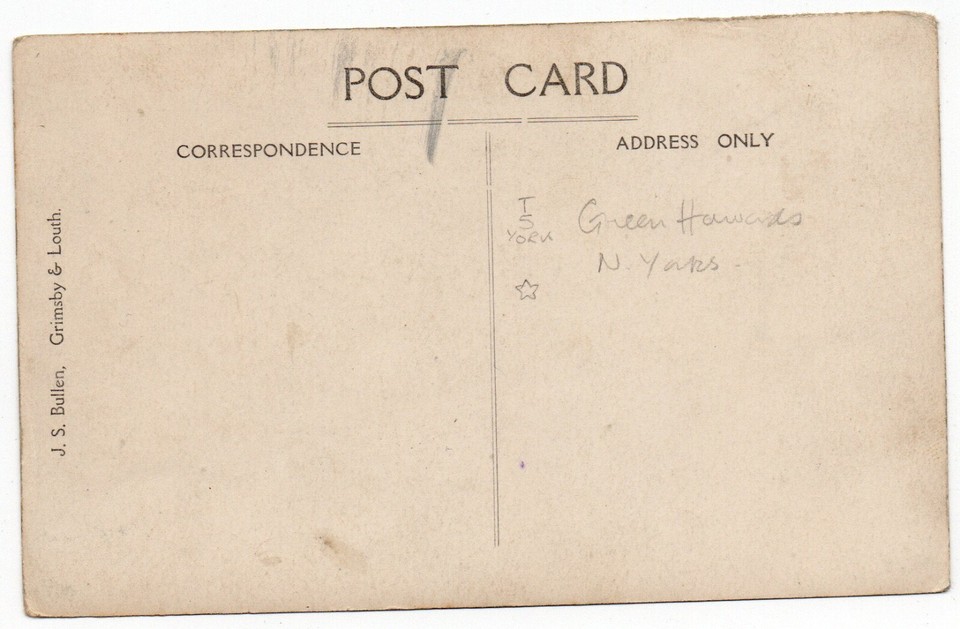 WW1 RP POSTCARD Machine Gun Trio Green Howards, North Yorks Regt