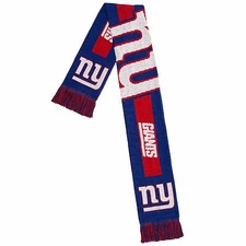 New York Giants Scarf Knit Winter Neck - Double Sided Big Team Logo New 2016