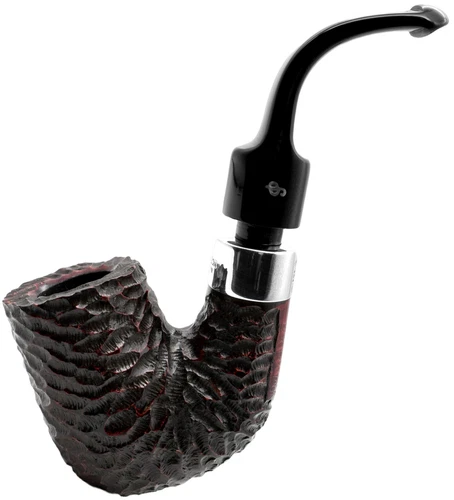 Peterson 'Pub Pipe' Rustic Finish Extra Large Bent 'Oom Paul' Briar Pipe