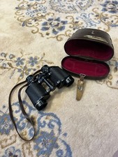 Rare Vtg Asahi Pentax Honeywell 8 x 30 7.5 Prism Coated Binoculars Leather Case