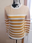 SIZE S MARKET SPRUCE Yellow & White Stripe Sweater INVPV4361 — photo 2