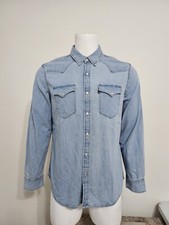 Levi's Men's Classic Western Standard Fit Shirt Franklin Stonewash Size L