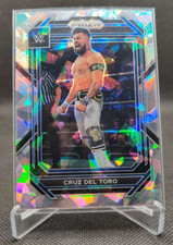 2023 Panini Prizm WWE Cracked Ice #133 Cruz Del Toro wrestling card