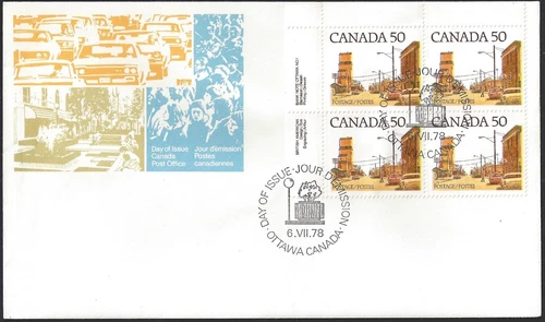 Canada  #723 ULpb    "PRAIRIE STREET SCENE"     Brand New   1978 First Day Cover