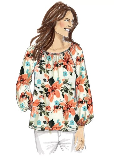 Butterick Sewing Pattern 6455 Misses 16-26 Easy Loose Tops Tunic Raglan Sleeves - Picture 6 of 10
