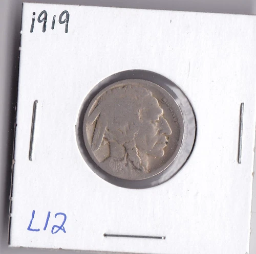 1919 Buffalo Nickel Acid Dated L12
