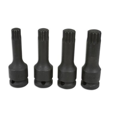 Laser Tools Spline Bit Set 1/2''D 4pc 4392