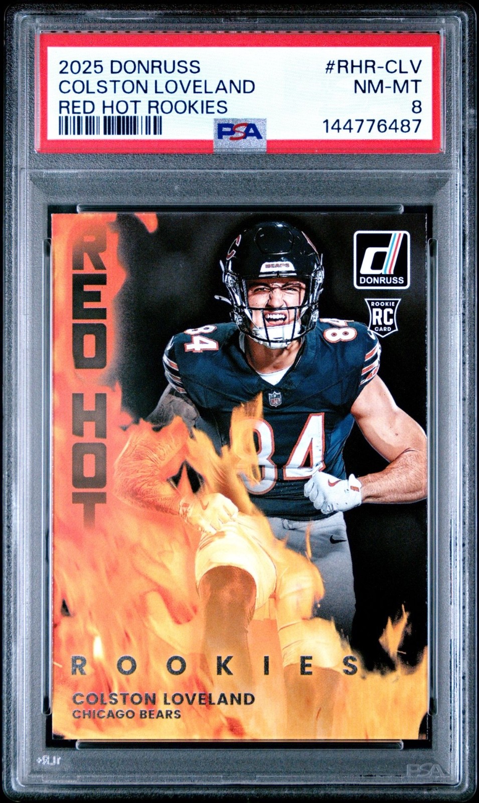 Colston Loveland Panini Donruss Red Hot Rookies #RHRCLV Base