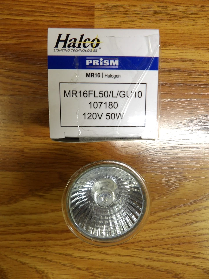 NEW 10 Pack Halco Prism 50 Watt MR16 107180 Aluminum Reflector Light Bulbs 120v - Image 2 of 3