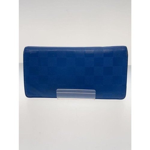 Used LOUIS VUITTON◆Long wallet/--/BLU/allover pattern/men's