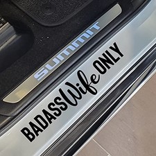   Badass Wife Only Sticker   Vinyl Sticker for Car, Truck, and Van   Indoor