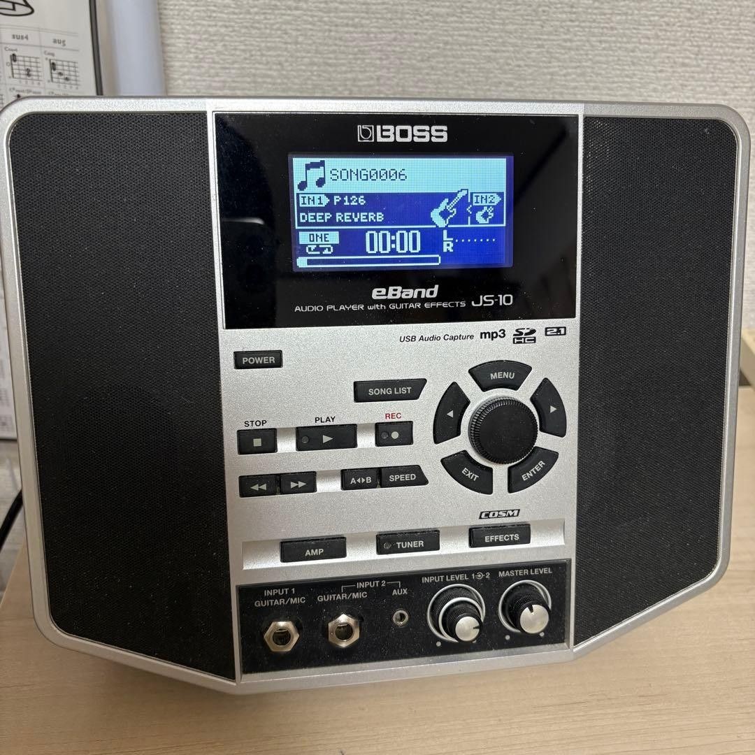 Boss js-10 eband audio player used guitar effects pedal processor music gear