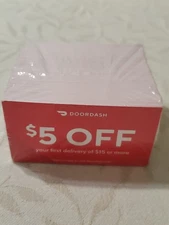 DoorDash $5 off First Delivery Order Of $15 Or More Full Pack* Card Coupon 200+*
