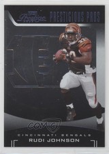 2006 Playoff Prestige Prestigious Pros Black 64/125 Rudi Johnson #PP-42 0q3