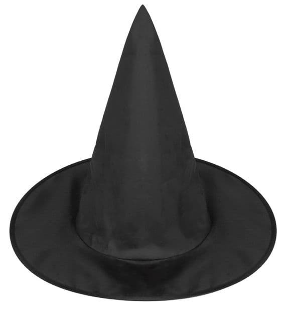 Halloween Black Witch Hat Fancy Dress Costume Accessory