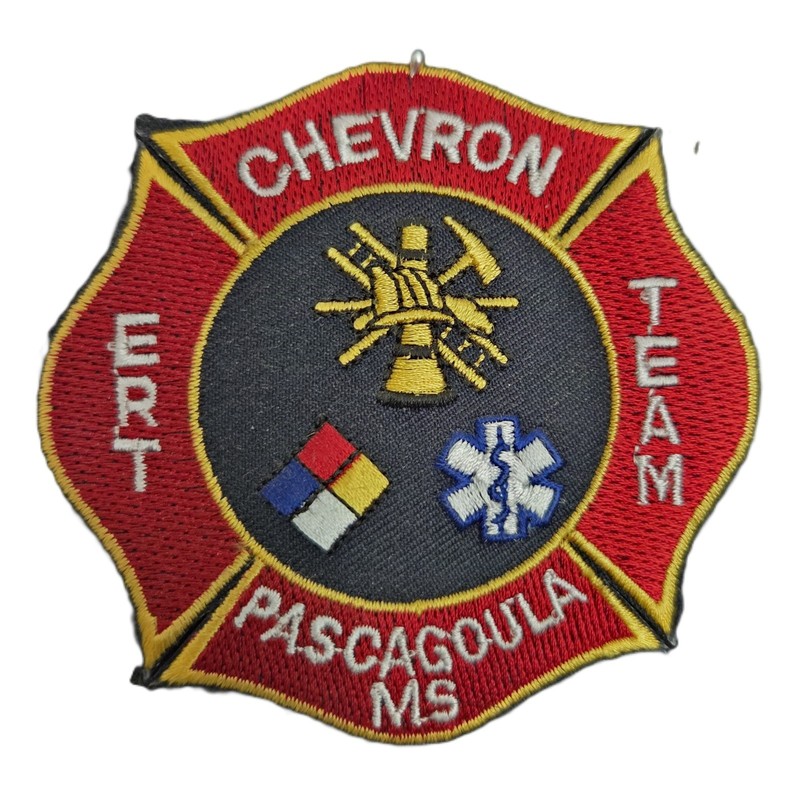Chevron refinery Emergency and Rescue Team sleeve patch - Pascagoula MS