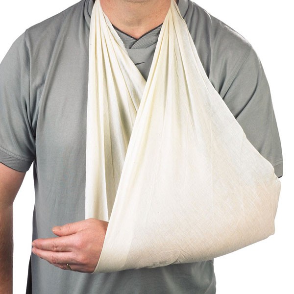 Click Medical Calioco Triangular Bandage White